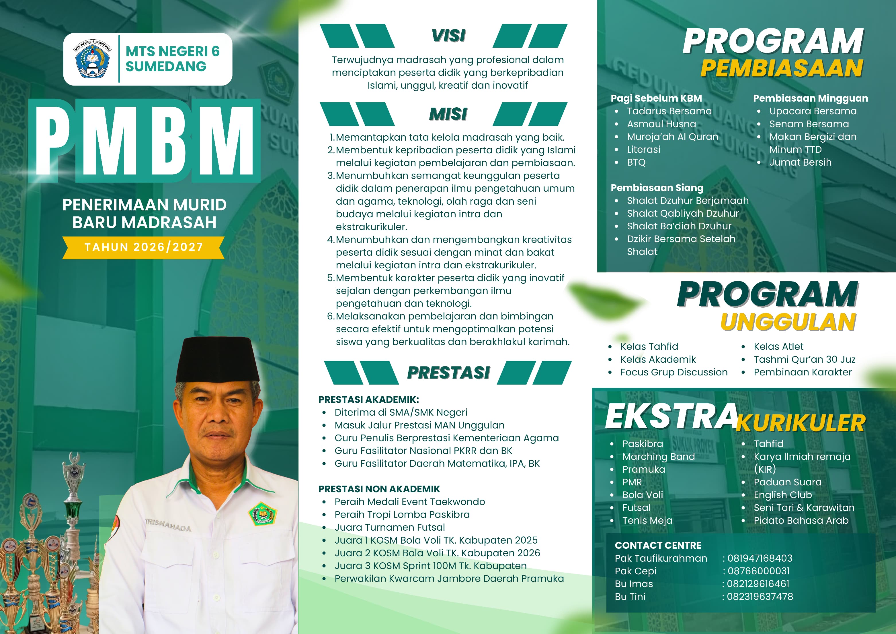 Profil Penerimaan Murid Baru Madrasah MTsN 6 Sumedang Tahun 2026/2027